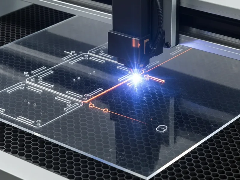 AcryliXpress factory — Flat-bed cutting